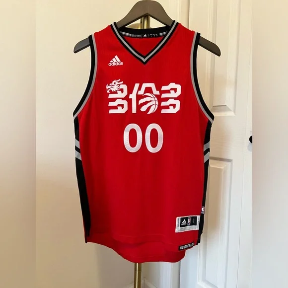 Adidas NBA Raptors #00 Jersey | Red | Large - Picture 2 of 7